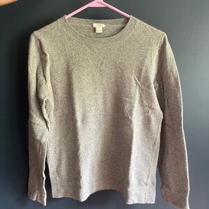 J Crew Grey Crewneck Sweater